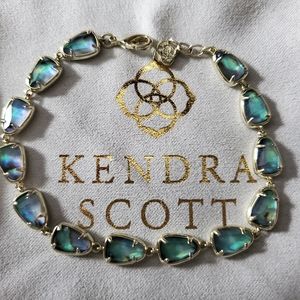 Kendra Scott Susanna Gold Link Bracelet in Abalone Shell